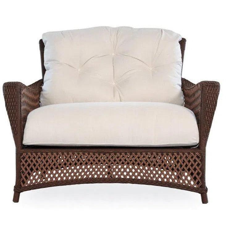 Grand Traverse Patio Lounge Chair & A Half Sunbrella-Outdoor Lounge Chairs-Lloyd Flanders-LOOMLAN