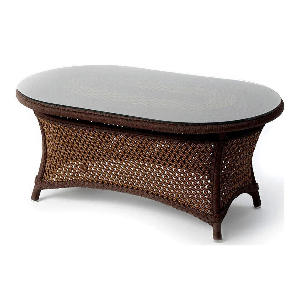 Grand Traverse Patio Loveseat Glider Set Tables-Outdoor Lounge Sets-Lloyd Flanders-LOOMLAN