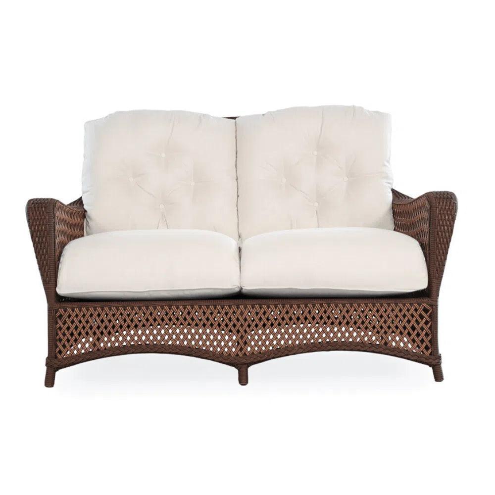 Grand Traverse Patio Loveseat Sunbrella Cushions - LOOMLAN - Lloyd Flanders - Outdoor Sofas & Loveseats