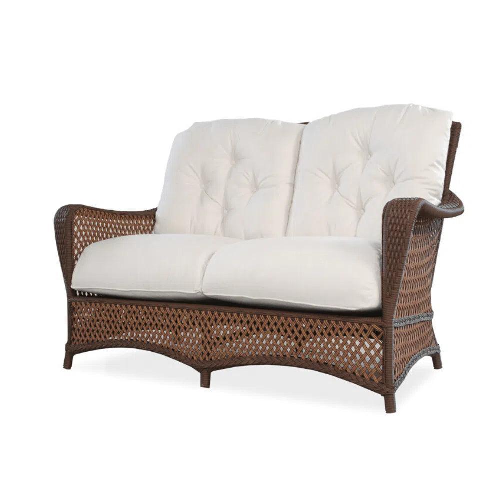 Grand Traverse Patio Loveseat Sunbrella Cushions - LOOMLAN - Lloyd Flanders - Outdoor Sofas & Loveseats