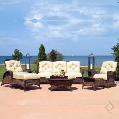 Grand Traverse Patio Ottoman Outdoor Furniture-Outdoor Ottomans-Lloyd Flanders-LOOMLAN