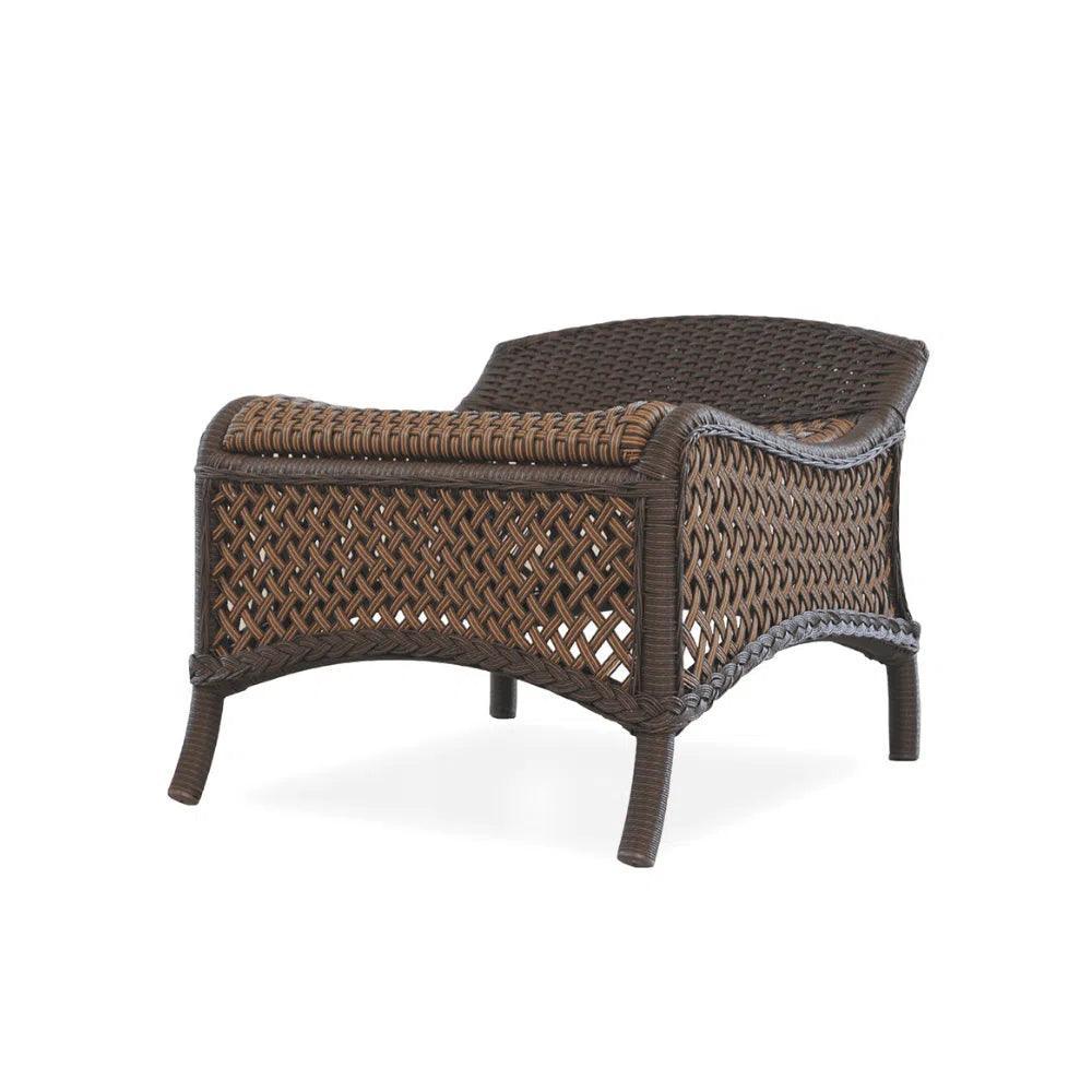 Grand Traverse Patio Ottoman Outdoor Furniture-Outdoor Ottomans-Lloyd Flanders-LOOMLAN
