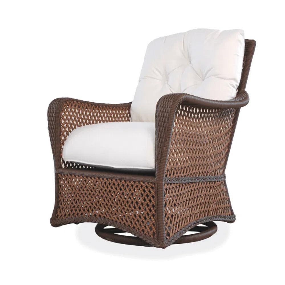 Grand Traverse Swivel Glider Lounge Chair Sunbrella-Outdoor Lounge Chairs-Lloyd Flanders-LOOMLAN