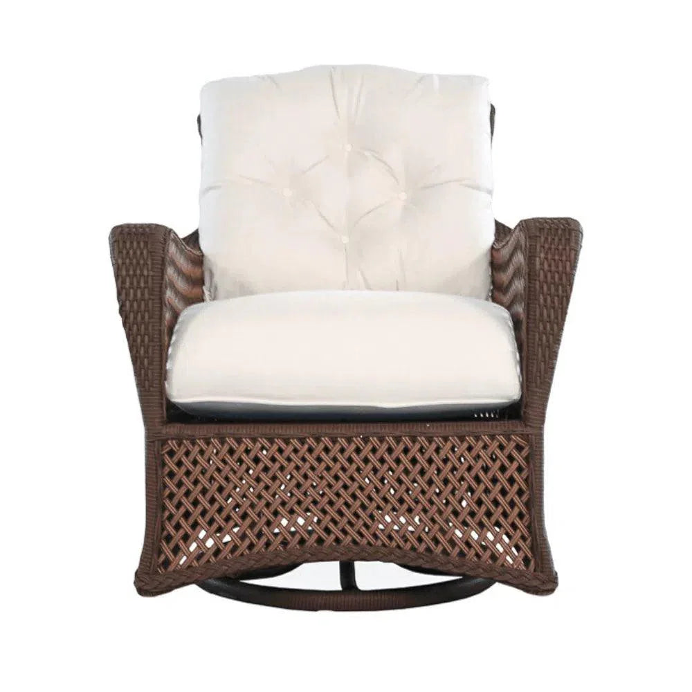 Grand Traverse Swivel Glider Lounge Chair Sunbrella-Outdoor Lounge Chairs-Lloyd Flanders-LOOMLAN