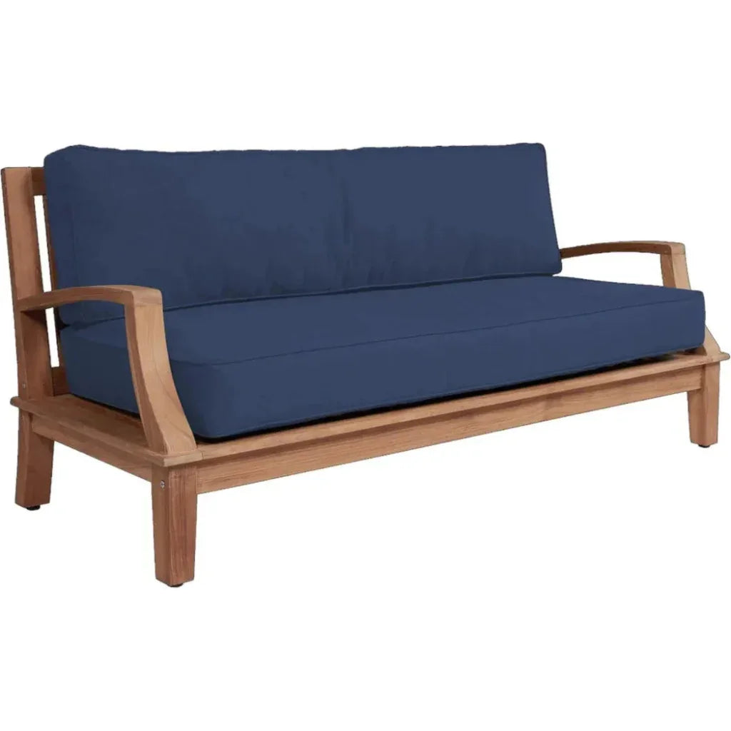 Grande Teak Deep Outdoor Couch Sunbrella Cushion - LOOMLAN - HiTeak - Outdoor Sofas & Loveseats