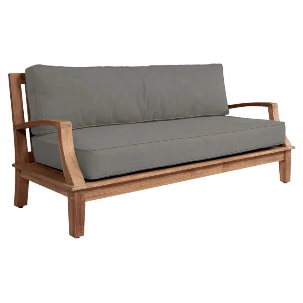 Grande Teak Deep Outdoor Couch Sunbrella Cushion - LOOMLAN - HiTeak - Outdoor Sofas & Loveseats