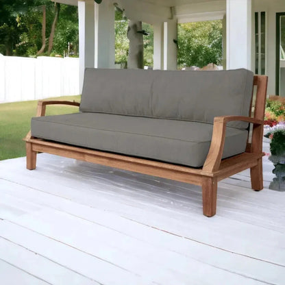 Grande Teak Deep Outdoor Couch Sunbrella Cushion - LOOMLAN - HiTeak - Outdoor Sofas & Loveseats