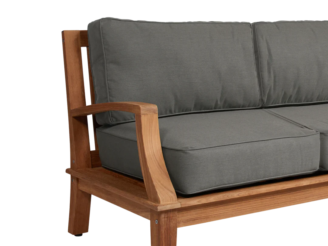 Grande Teak Deep Outdoor Couch Sunbrella Cushion
