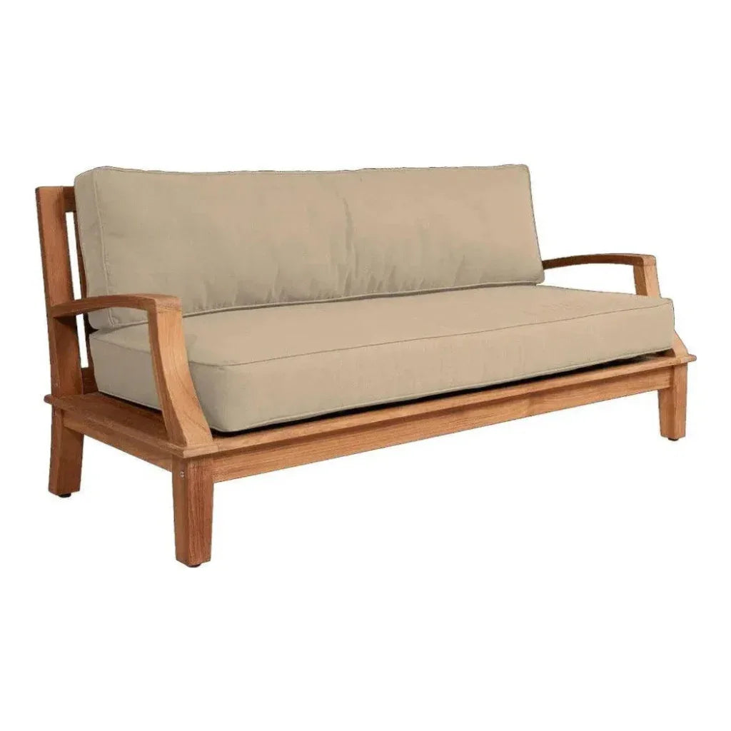 Grande Teak Deep Outdoor Couch Sunbrella Cushion - LOOMLAN - HiTeak - Outdoor Sofas & Loveseats