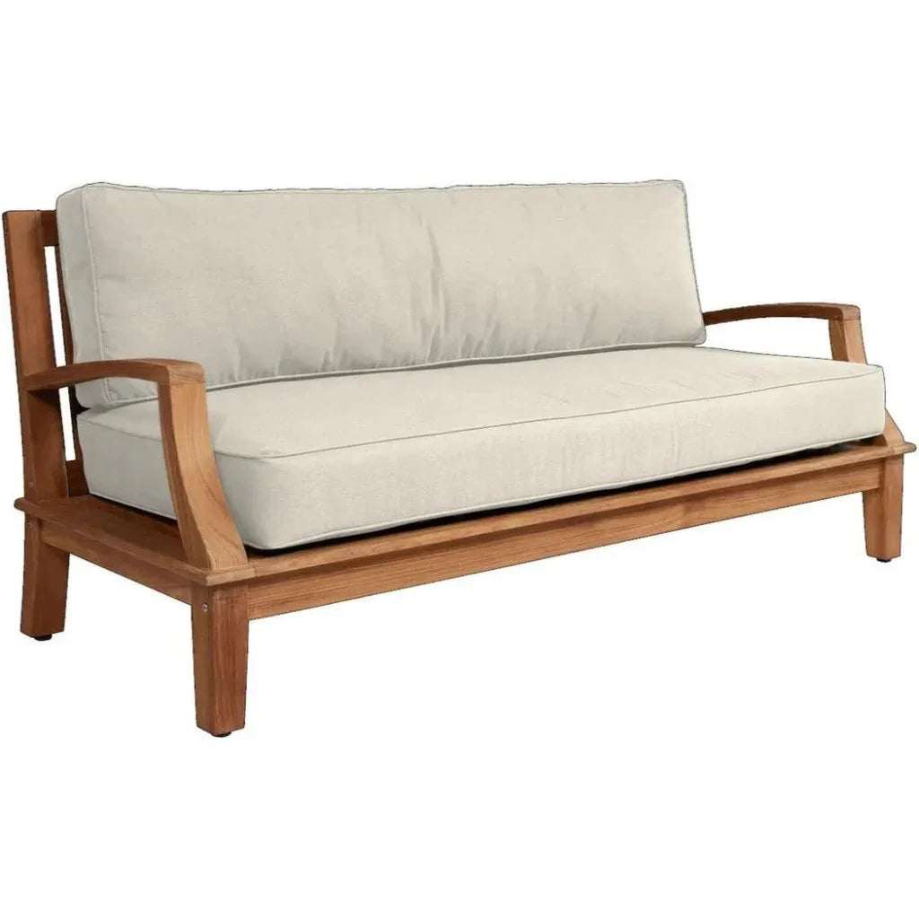 Grande Teak Deep Outdoor Couch Sunbrella Cushion - LOOMLAN - HiTeak - Outdoor Sofas & Loveseats