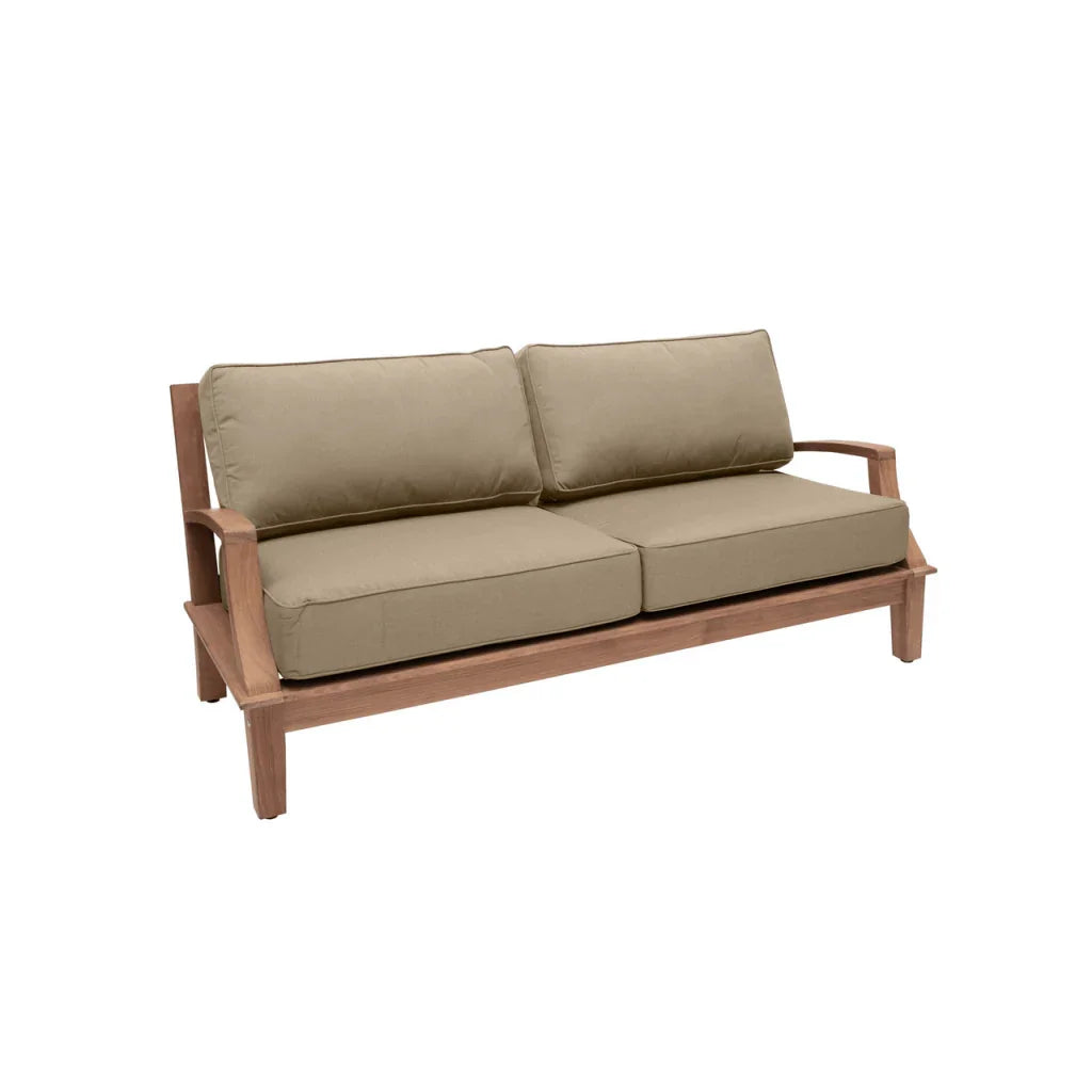 Grande Teak Patio Deep Sofa Set with Sunbrella 4PC - LOOMLAN - HiTeak - Outdoor Sofas & Loveseats
