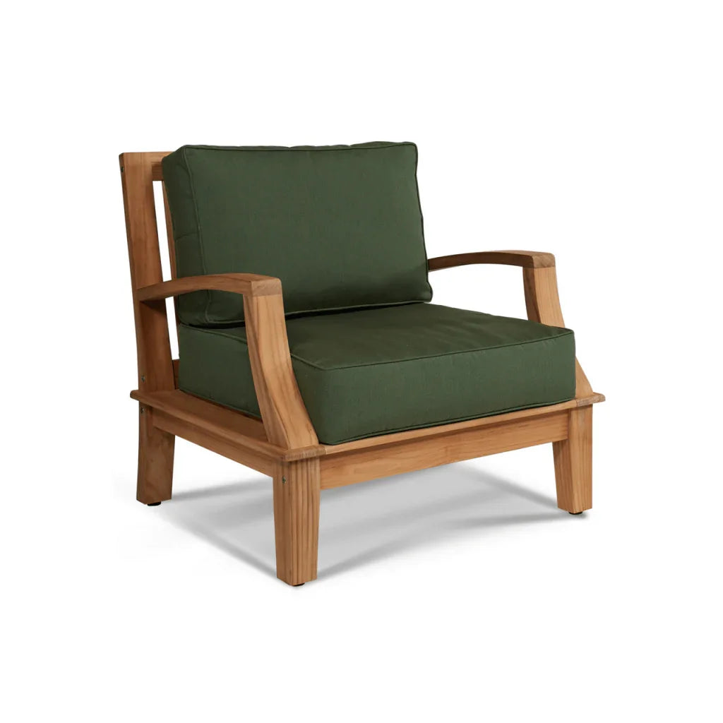 Grande Teak Patio Deep Sofa Set with Sunbrella 4PC - LOOMLAN - HiTeak - Outdoor Sofas & Loveseats