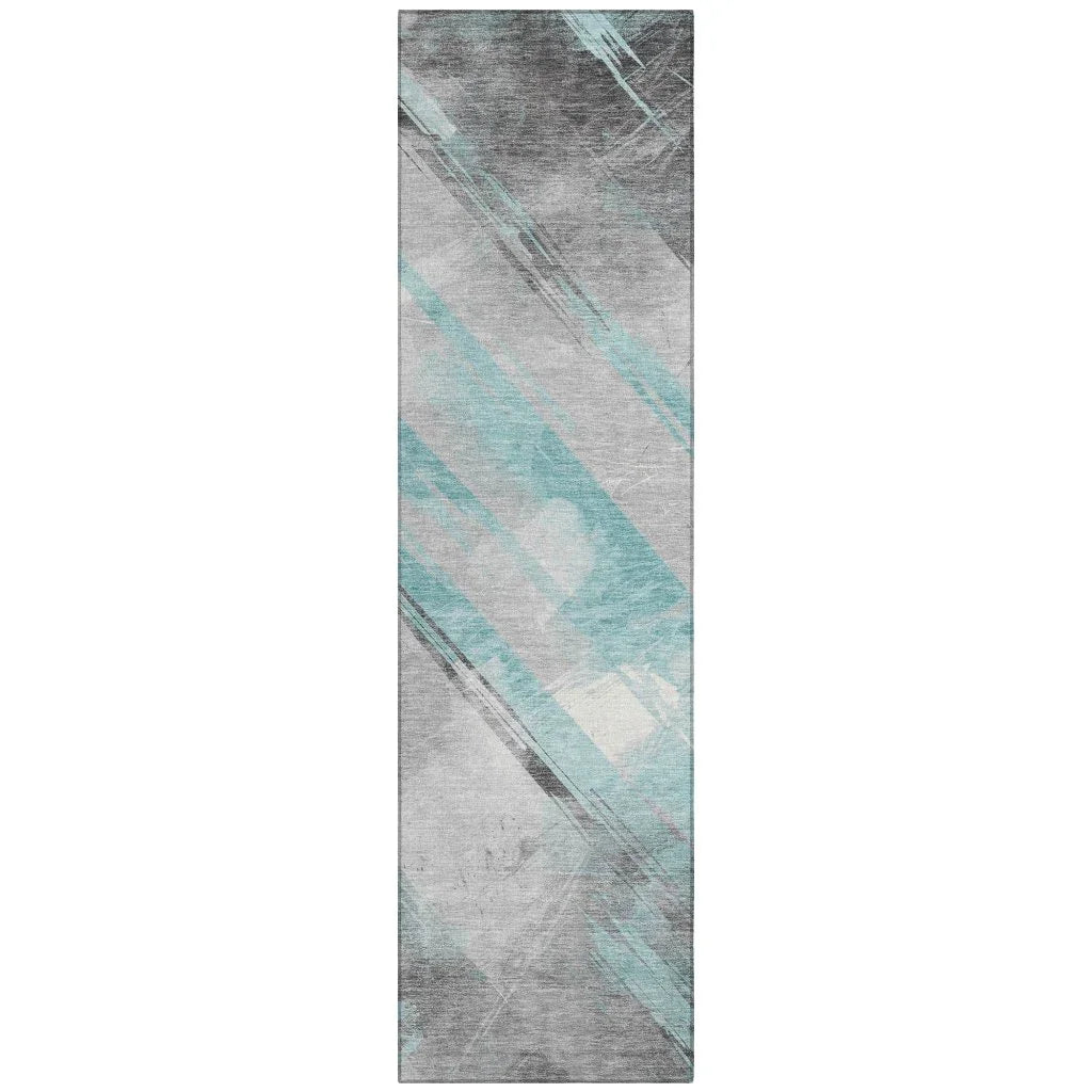 Grandelux Teal Washable Indoor - Outdoor Rug - LOOMLAN - LOOMLAN Rugs - Outdoor Rugs