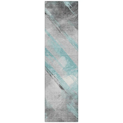 Grandelux Teal Washable Indoor - Outdoor Rug - LOOMLAN - LOOMLAN Rugs - Outdoor Rugs