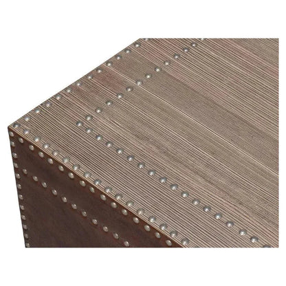 Grandon Equestrian Leather Cocktail Coffee Table - LOOMLAN - Sarreid - Coffee Tables