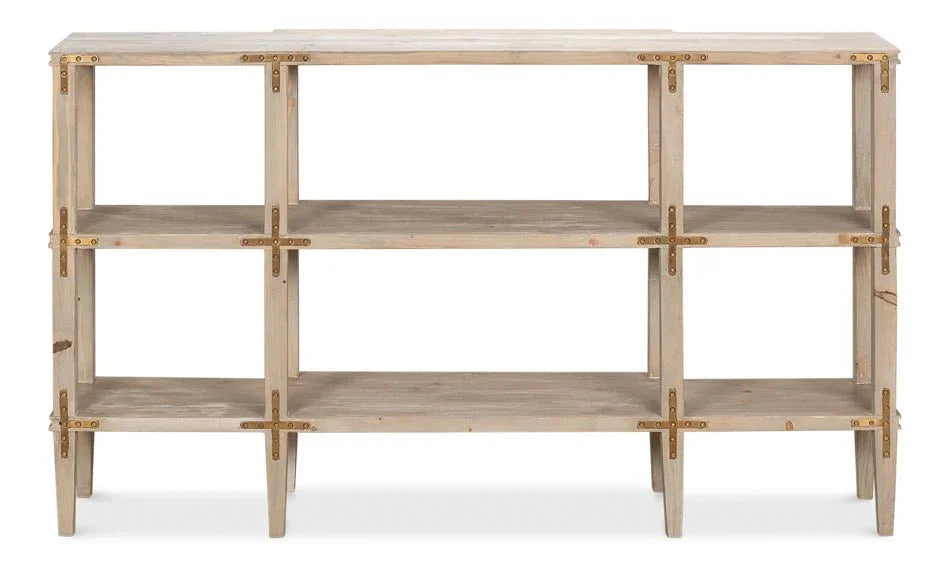 Grange Bungalow Wooden Console Table - LOOMLAN - Sarreid - Console Tables