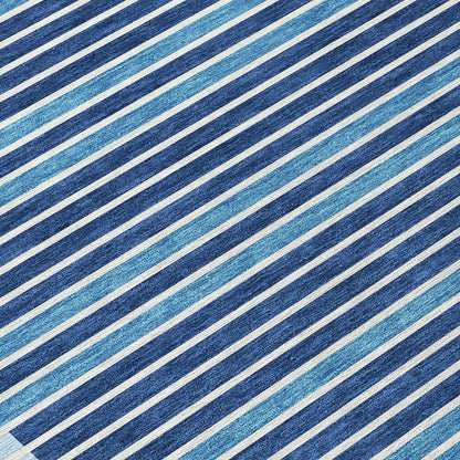 Graphyne Blue Washable Indoor - Outdoor Rug - LOOMLAN - LOOMLAN Rugs - Outdoor Rugs