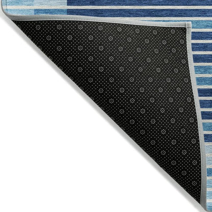 Graphyne Blue Washable Indoor - Outdoor Rug - LOOMLAN - LOOMLAN Rugs - Outdoor Rugs