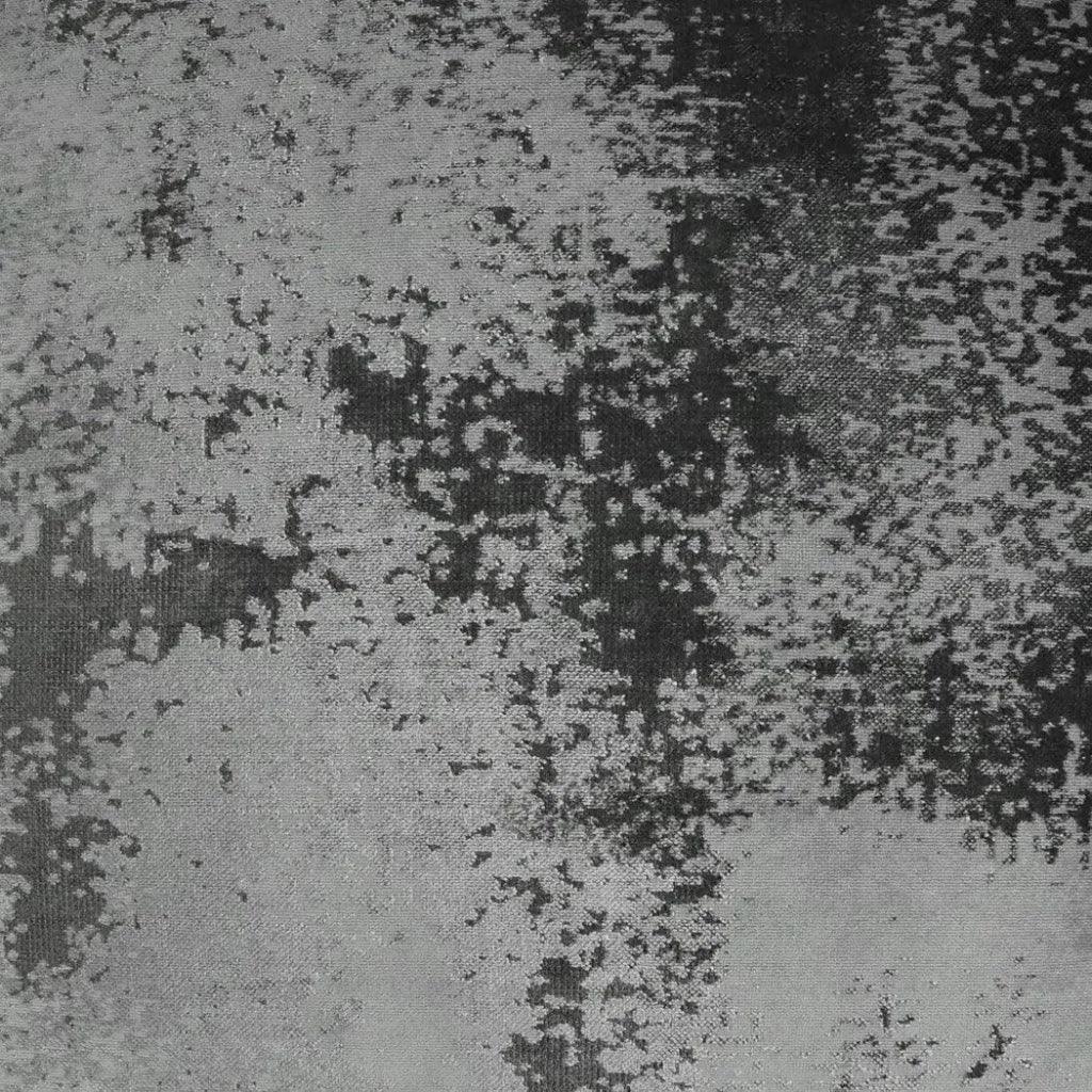 Grated Gunmetal Solid Silver Grey Large Throw Pillow - LOOMLAN - D.V. Kap - Throw Pillows