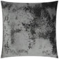 Grated Gunmetal Solid Silver Grey Large Throw Pillow - LOOMLAN - D.V. Kap - Throw Pillows
