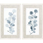 Gray Botanical Wood Framed Wall Art 2PC