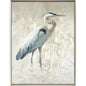 Great Blue Heron Hand Assembled Canvas Art