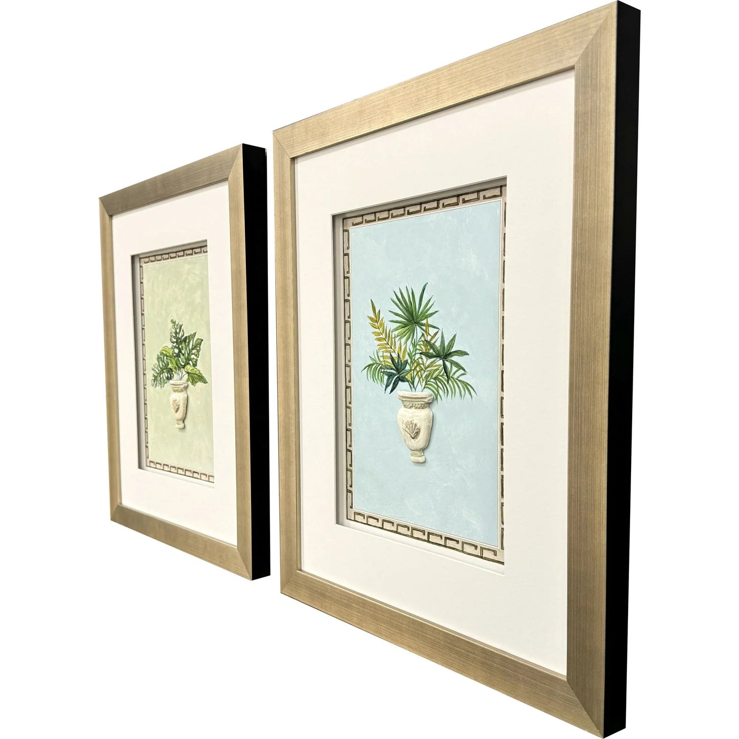 Grecian Vase Palm II Framed Wall Art 2PC