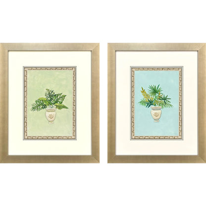 Grecian Vase Palm II Framed Wall Art 2PC