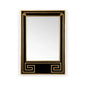 Greek Hall Wood Framed Wall Mirror - Black - LOOMLAN - Chelsea House - Wall Mirrors