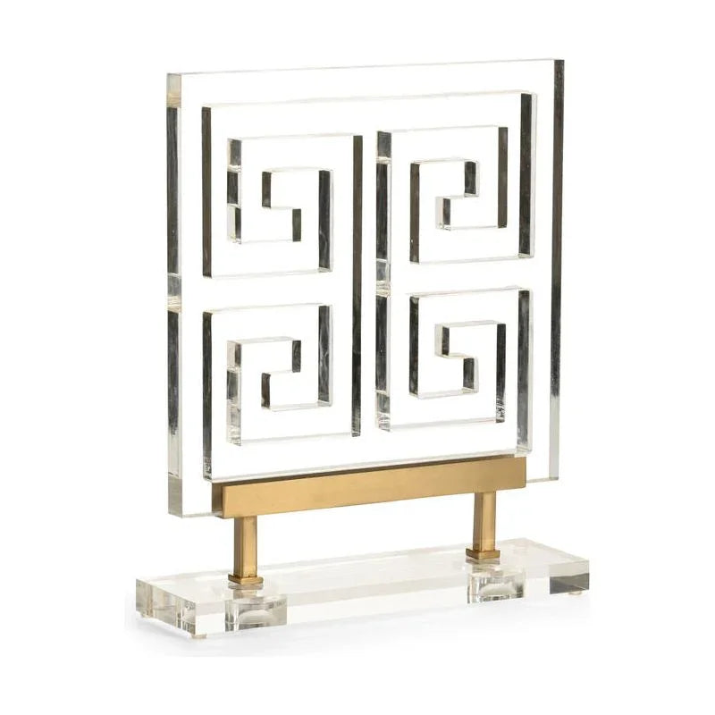 Greek Key Accent Sculpture - LOOMLAN - Chelsea House - Statues & Sculptures