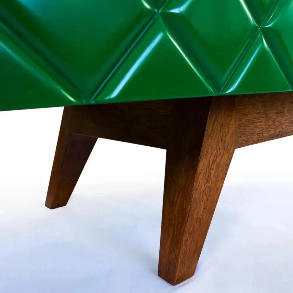 Green Diamond Wood Credenza or TV Stand - LOOMLAN - Victor Betancourt - Sideboards