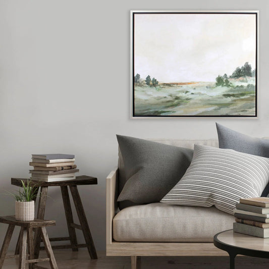 Green Landscape Green Canvas Art