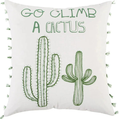 Green Sean Words Decorative Couch Pillows Down Insert - LOOMLAN - LOOMLAN - Throw Pillows