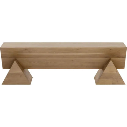 Gregor Unique Angular d Wooden Backless Bench - LOOMLAN - SUNPAN - Bedroom Benches