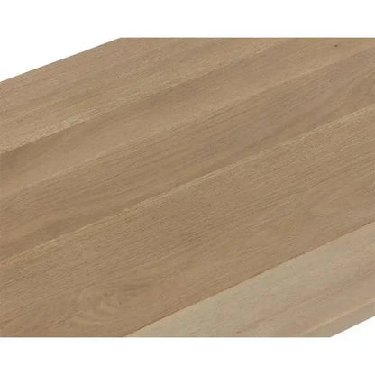 Gregor Unique Angular d Wooden Backless Bench - LOOMLAN - SUNPAN - Bedroom Benches