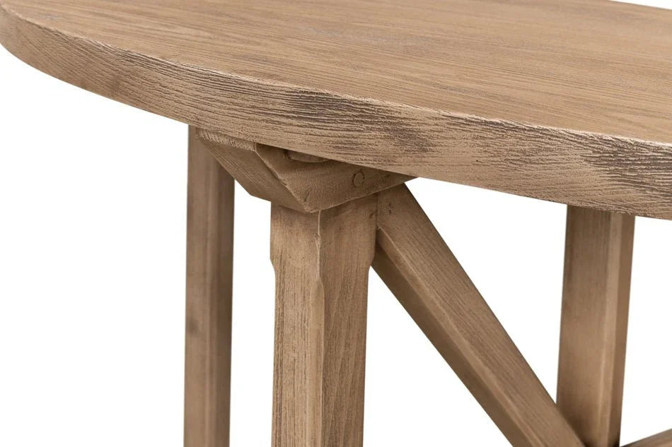 Gregorio Vineyards Half Moon Design Console Table - LOOMLAN - Sarreid - Console Tables