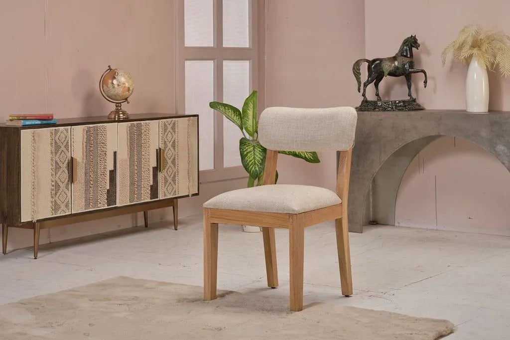 Grellan Fabric Armless Dining Chair (Set of 2)