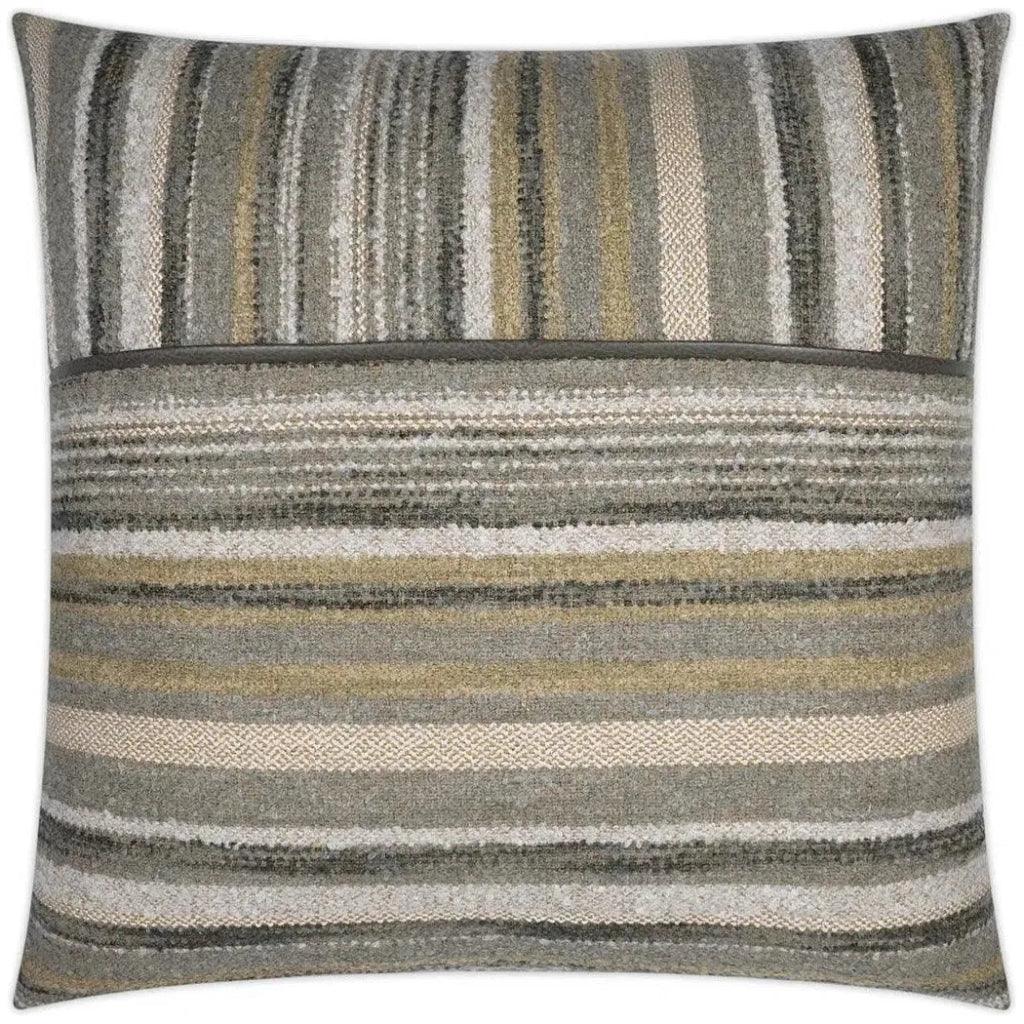 Grena Western Chic Grey Taupe Large Throw Pillow Insert - LOOMLAN - D.V. Kap - Throw Pillows
