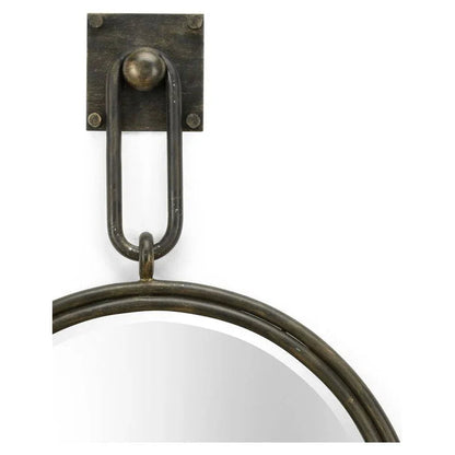 Grenada Iron Framed Wall Mirror - LOOMLAN - Wildwood - Wall Mirrors