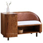 Grene Leather Bedroom Bench With Storage