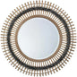 Grey Bamboo Grove Braided Wall Mirror - LOOMLAN - Jamie Young - Wall Mirrors