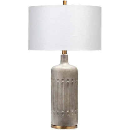 Grey Cement Annex Table Lamp - LOOMLAN - Jamie Young - Table Lamps