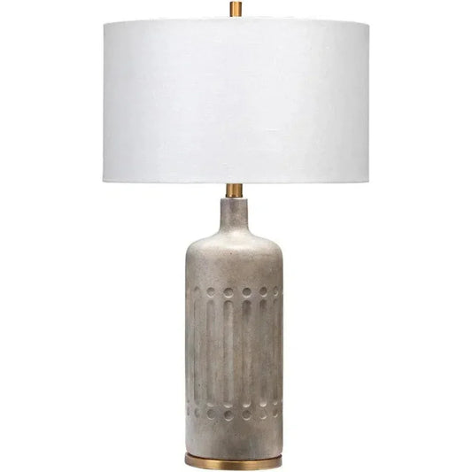 Grey Cement Annex Table Lamp - LOOMLAN - Jamie Young - Table Lamps