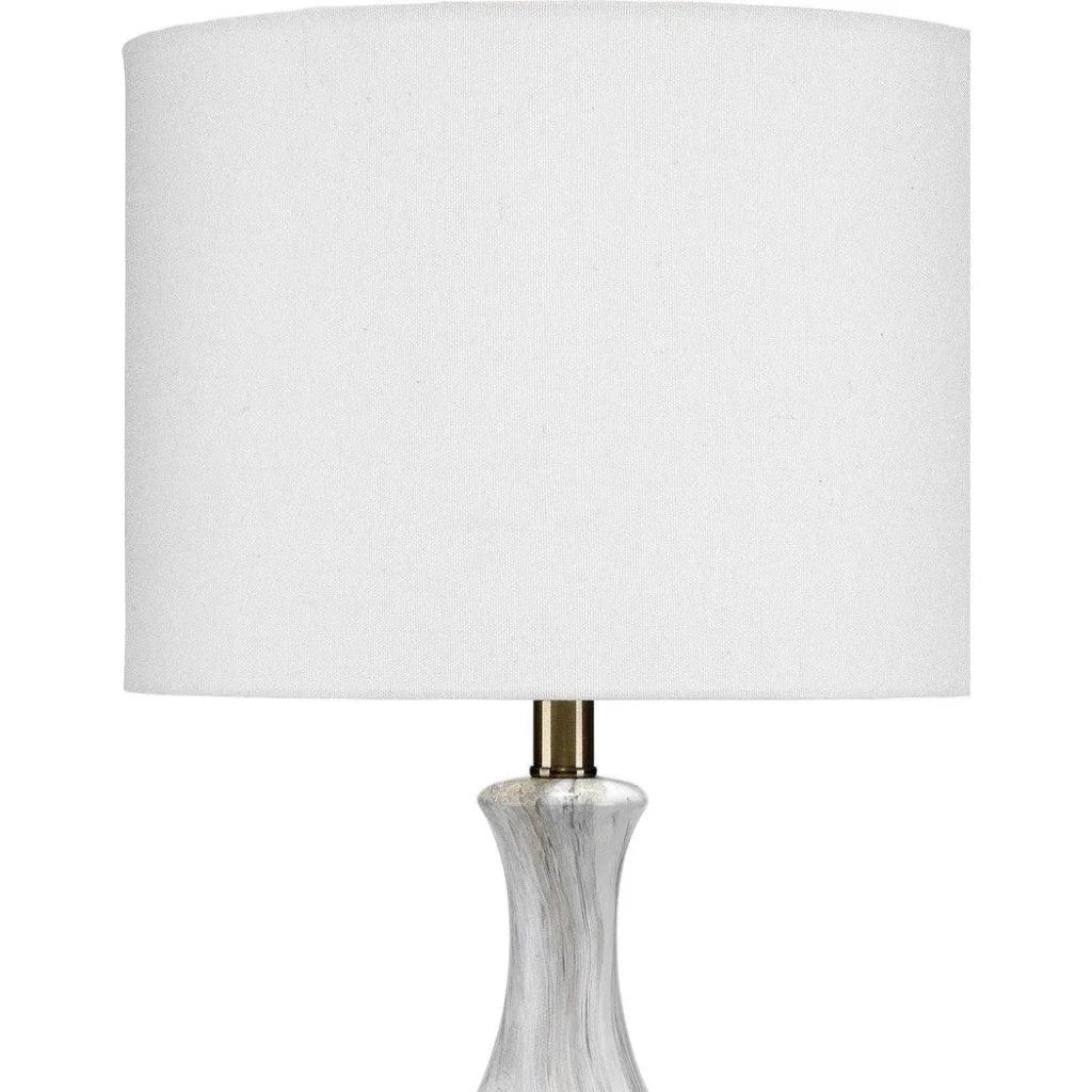 Grey Ceramic Acrylic Mila Table Lamp - LOOMLAN - Jamie Young - Table Lamps