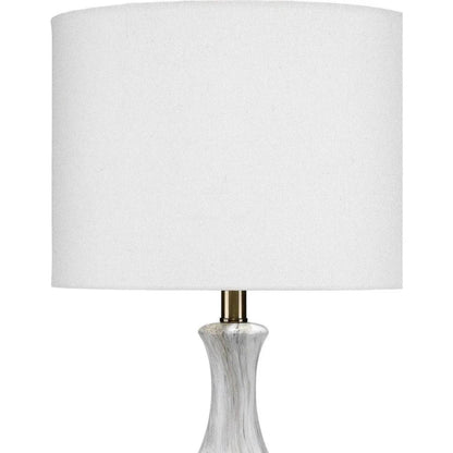 Grey Ceramic Acrylic Mila Table Lamp - LOOMLAN - Jamie Young - Table Lamps