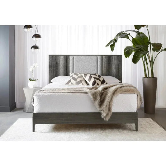 Grey Concrete Prism End Table For Indoor/Outdoor Use - LOOMLAN - SUNPAN - Outdoor Side Tables