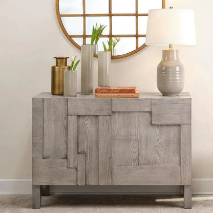 Grey Credenza for Dining Room or Entryway Cabinet - LOOMLAN - Jamie Young - Sideboards
