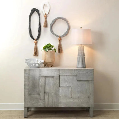Grey Credenza for Dining Room or Entryway Cabinet - LOOMLAN - Jamie Young - Sideboards