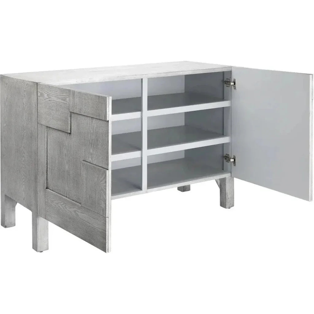 Grey Credenza for Dining Room or Entryway Cabinet - LOOMLAN - Jamie Young - Sideboards