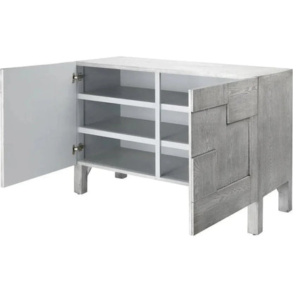 Grey Credenza for Dining Room or Entryway Cabinet - LOOMLAN - Jamie Young - Sideboards